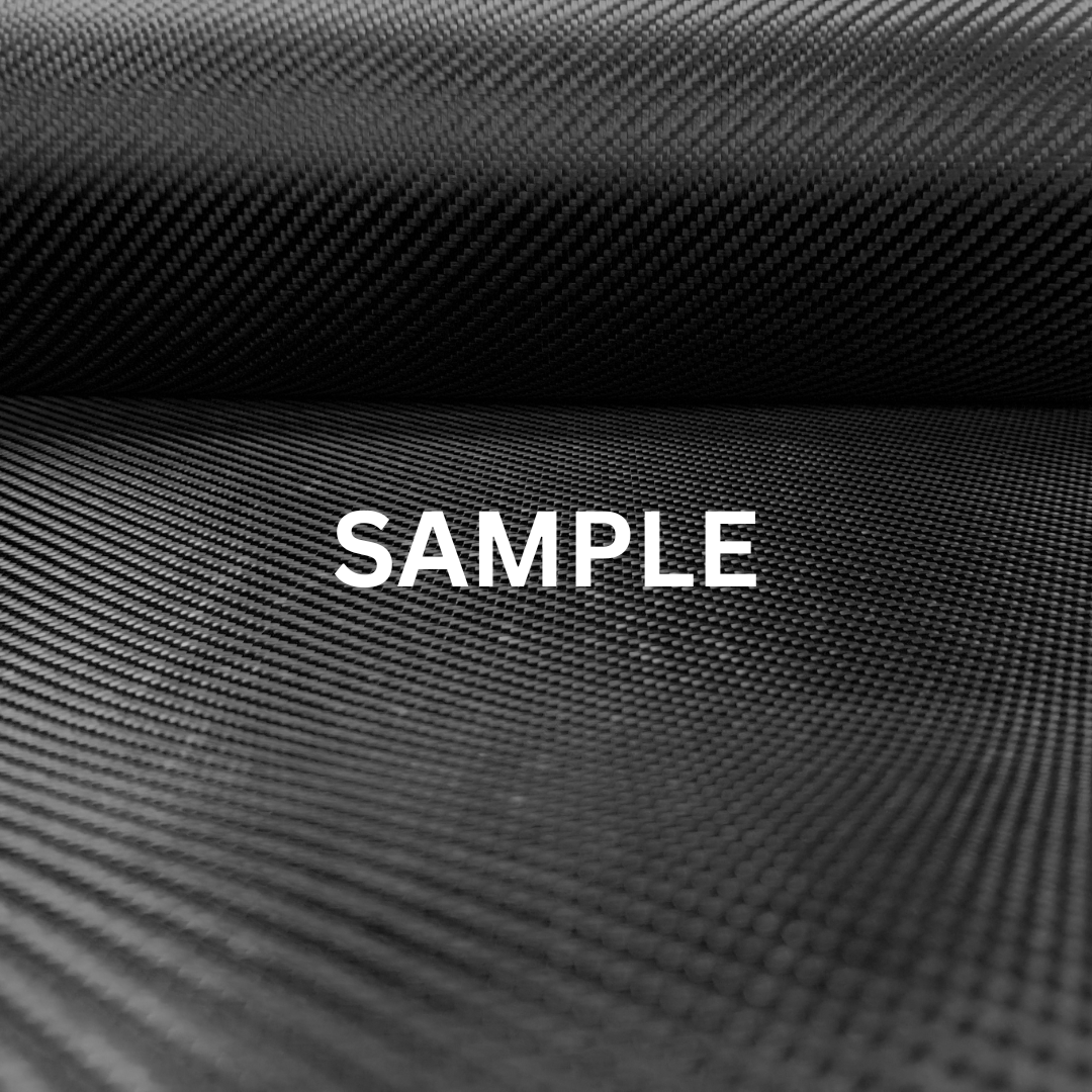 JET BLACK 260gsm 3K Twill 2x2 Carbon Fibre SAMPLE