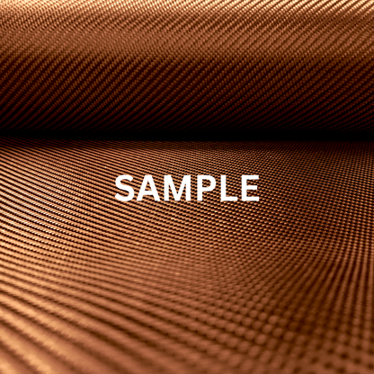 COPPER 260gsm 3K Twill 2x2 Carbon Fibre SAMPLE